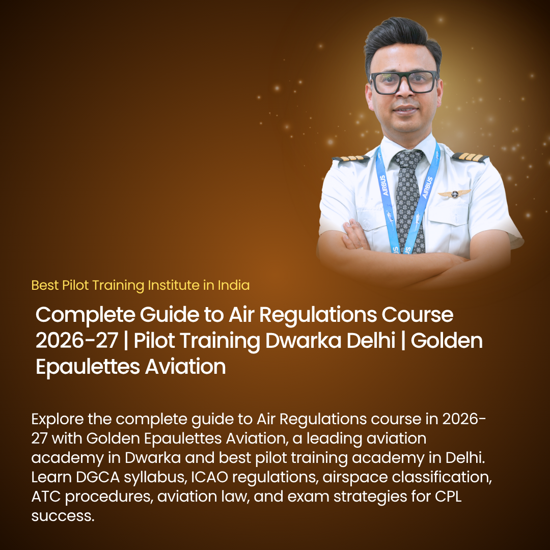 Air Route & Flight Planning Guide 2026-27 | Pilot Training Dwarka - Golden Epaulettes Aviation
